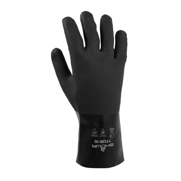 Showa Chem Glove Blk Pvc Lg 7712R-10.RT